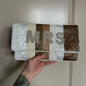 Bridal clutch bag/crossbody purse
